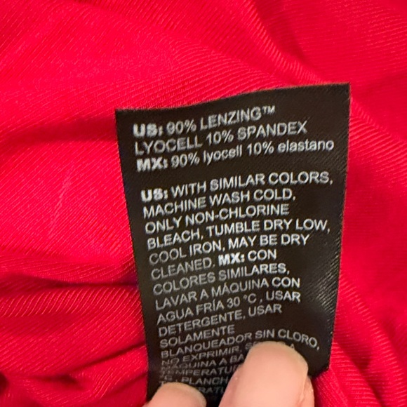 NWT White House Black Market Red Top L/S - Picture 2 of 5